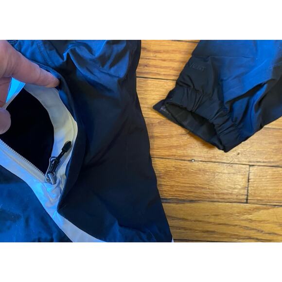 North Face Jacket Womens L Black HyVent Detach Hood Waterproof Rain Outdoor Coat - Picture 4 of 16